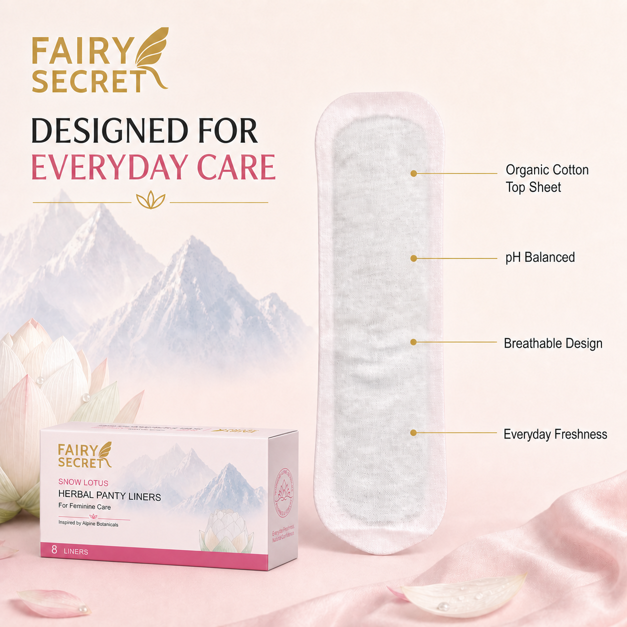 FairySecret® Snow Lotus Herbal Steam Pads for Feminine Freshness & pH Balance