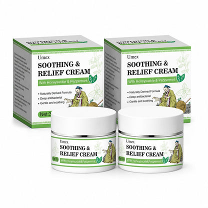 Umex Soothing & Relief Cream with Honeysuckle & Peppermint 30g 100% Natural Plant