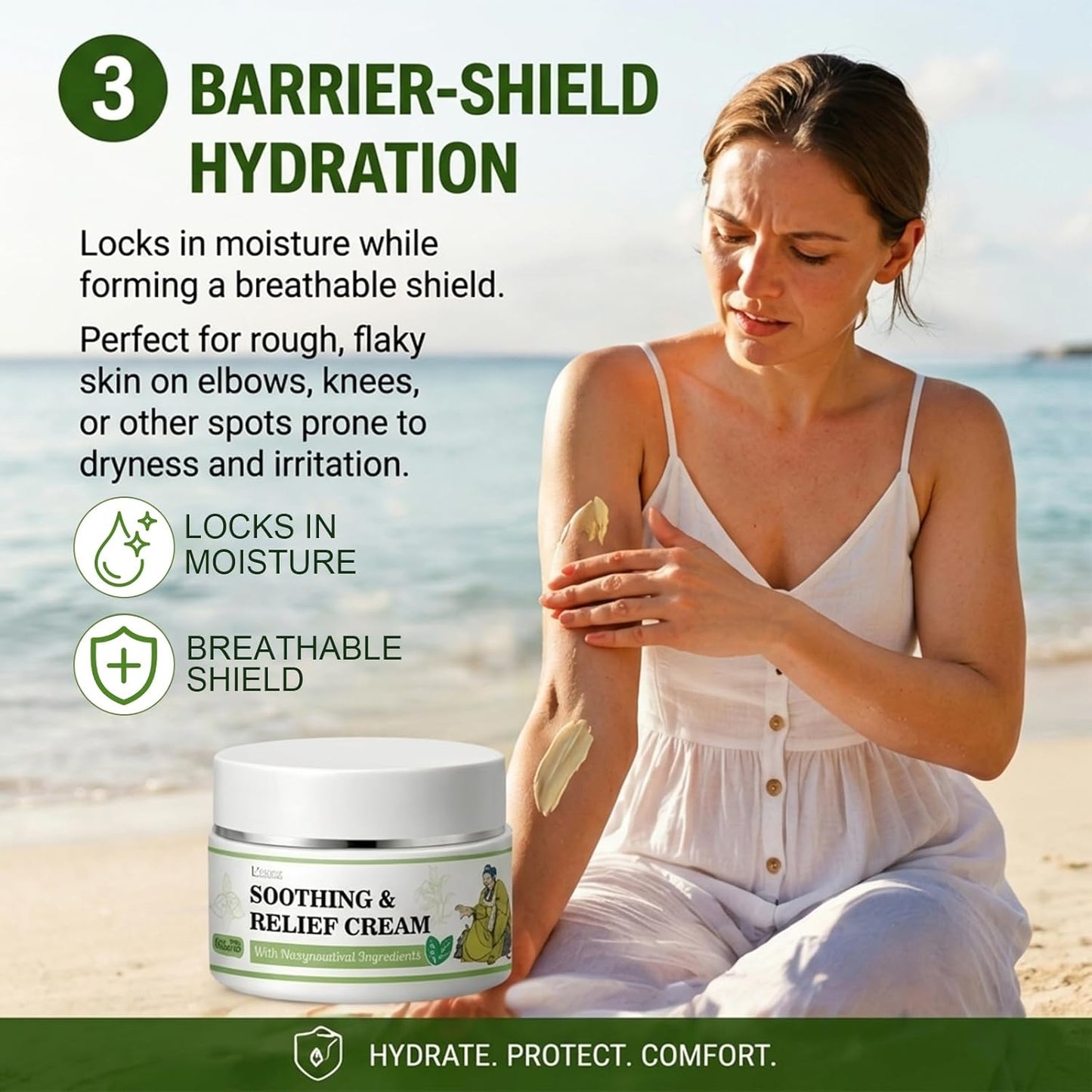 Umex Soothing & Relief Cream with Honeysuckle & Peppermint 30g 100% Natural Plant
