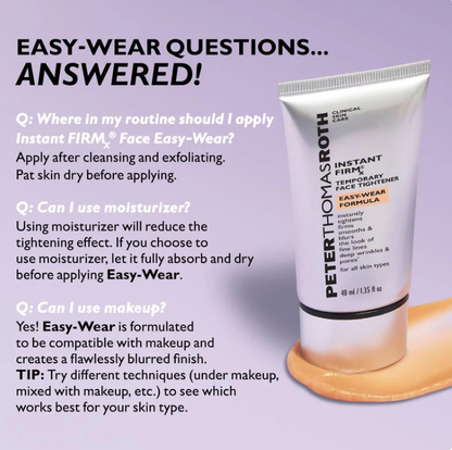 Instant Temporary Face Tightener, Tightens, Firms, & Blurs Wrinkles